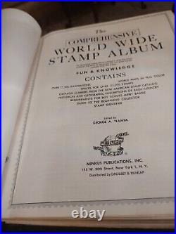 Worldwide Stamp Collection In 1958 Perfect Minkus Album. 1800s Forward. View