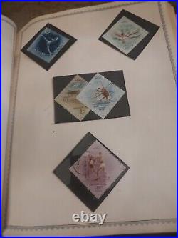 Worldwide Stamp Collection In 1958 Perfect Minkus Album. 1800s Forward. View