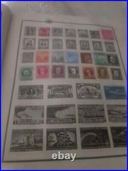 Worldwide Stamp Collection In Vintage 1944 Scott Modern Perfect Album. EXCITING