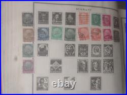 Worldwide Stamp Collection In Vintage 1944 Scott Modern Perfect Album. EXCITING