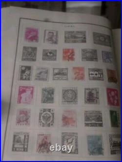 Worldwide Stamp Collection In Vintage 1944 Scott Modern Perfect Album. EXCITING