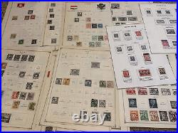 Worldwide Stamp Lot On Album Pages, Many Countries Mint U. S. Stamps Nice Gift