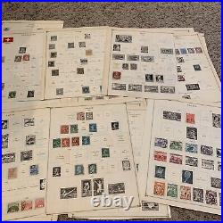 Worldwide Stamp Lot On Album Pages, Many Countries Mint U. S. Stamps Nice Gift