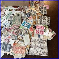 Worldwide Thousands Off Paper Stamps Box Lot From 100+ Countries #1