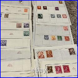 Ww Stamps Lot On Booklet Pages From Different Worldwide Countries #5
