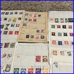 Ww Stamps Lot On Booklet Pages From Different Worldwide Countries #5
