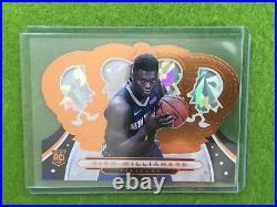 ZION WILLIAMSON CRYSTAL PRIZM ROOKIE CARD PELICANS 2019 Crown Royale Crystal RC